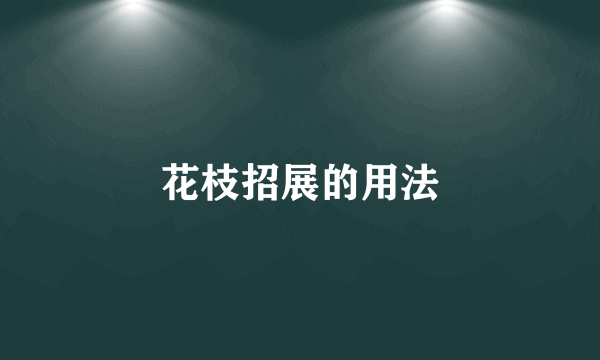 花枝招展的用法