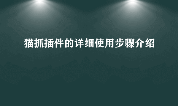 猫抓插件的详细使用步骤介绍