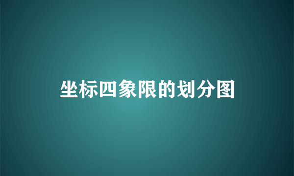 坐标四象限的划分图