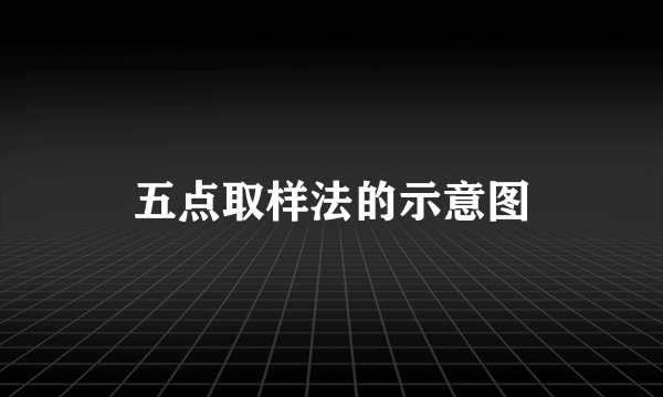 五点取样法的示意图