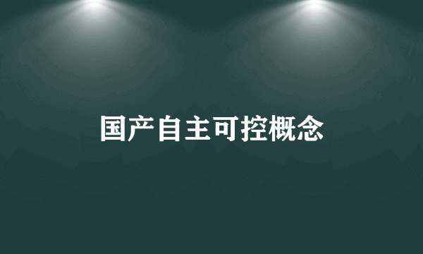 国产自主可控概念