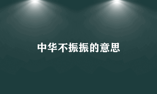 中华不振振的意思