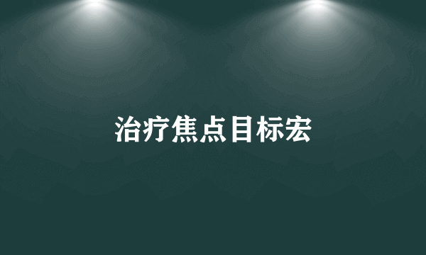 治疗焦点目标宏