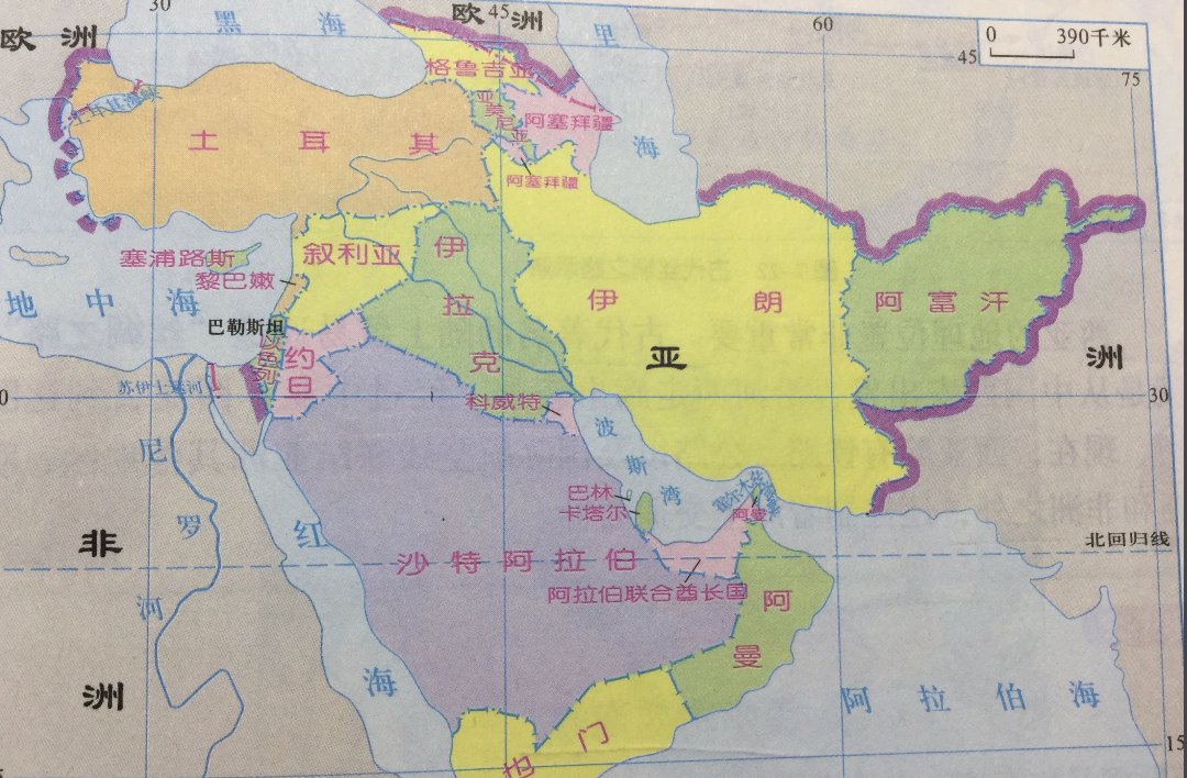 中东指的是哪个洲，大概包括哪些国家