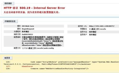 “/”应用程序中的服务器错误怎么办？