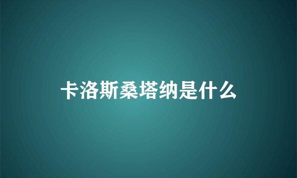卡洛斯桑塔纳是什么