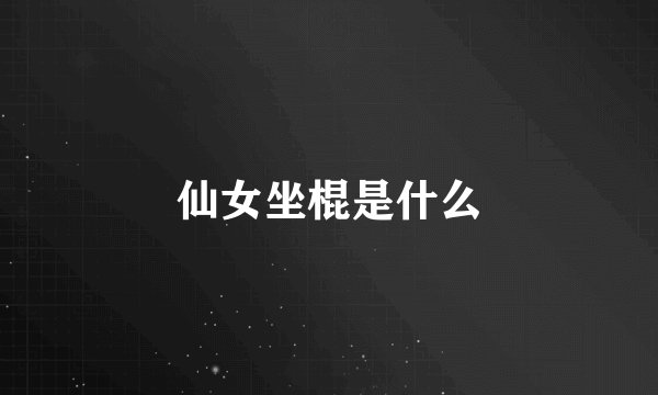 仙女坐棍是什么