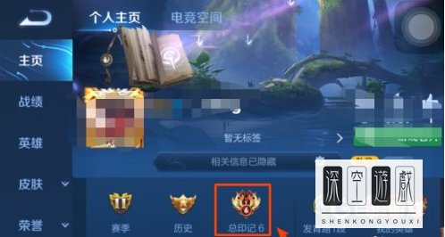 王者荣耀王者印记在哪里看？