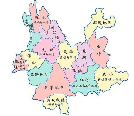 大理在地图上属于什么方位