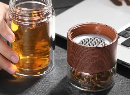 茶水分离杯使用方法