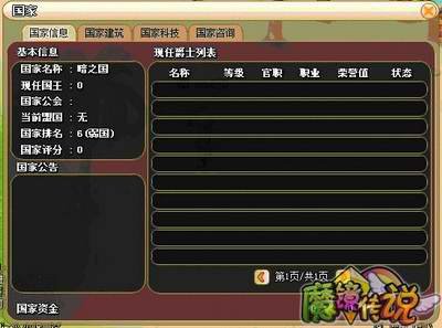 魔镜传说的国家介绍