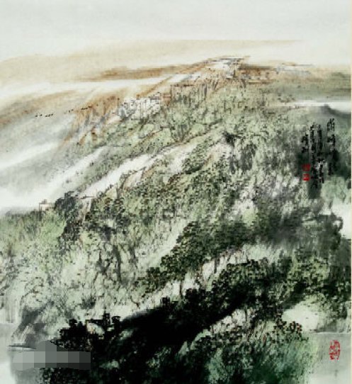 江流天外地,山色有无中什么意思