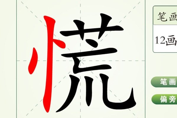 慌的拼音和组词组