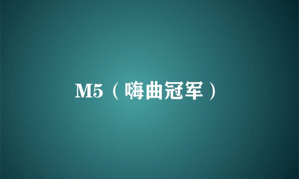 M5（嗨曲冠军）