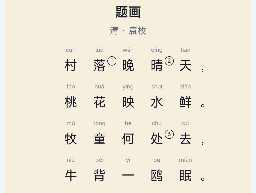 袁枚  <<题画>>的译文