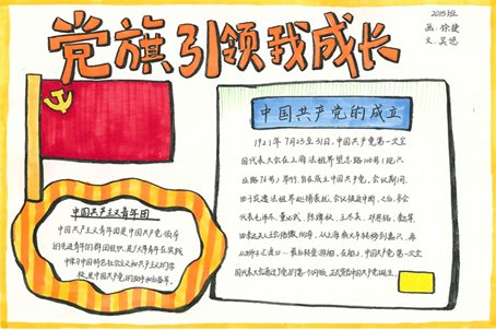 学党史颂党恩手抄报内容