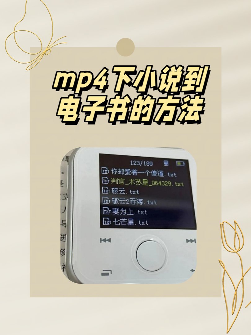 mp4下小说到电子书的方法是什么？