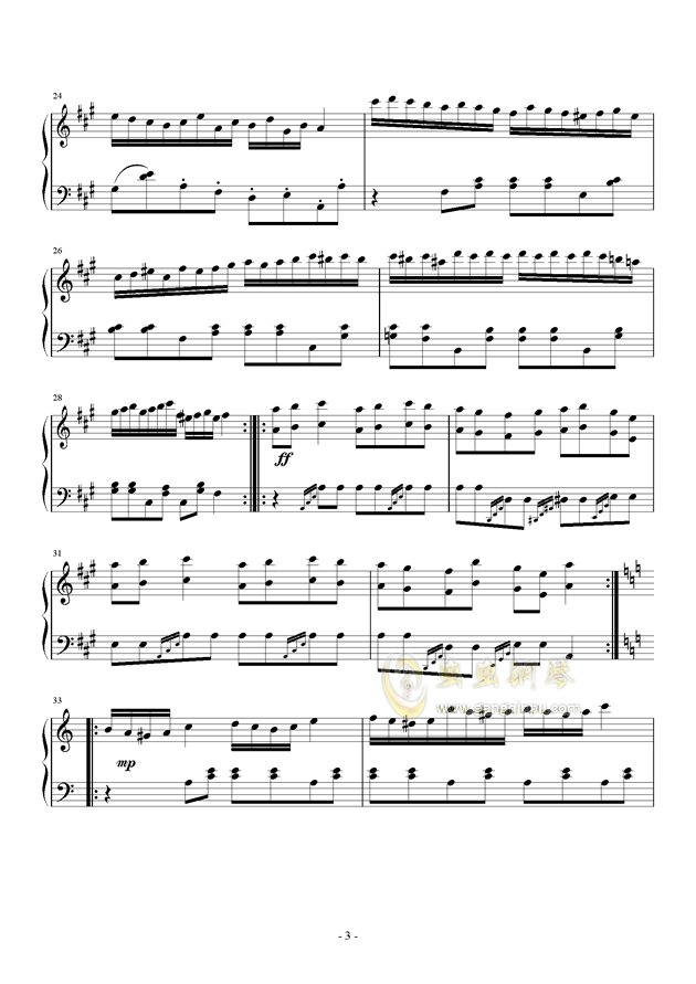 土耳其进行曲钢琴谱几级