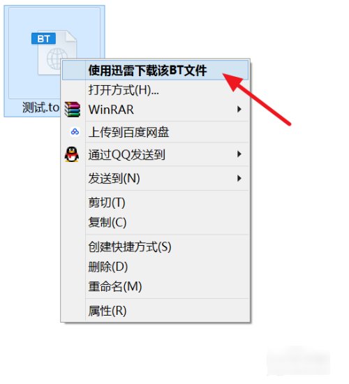 怎样用迅雷下载BT种子?