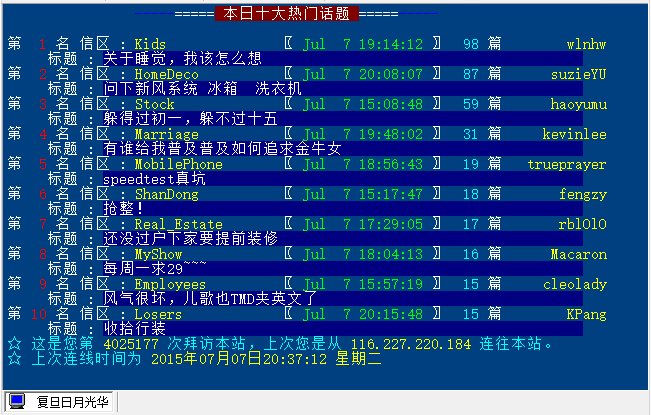 有人进过复旦的BBS么?