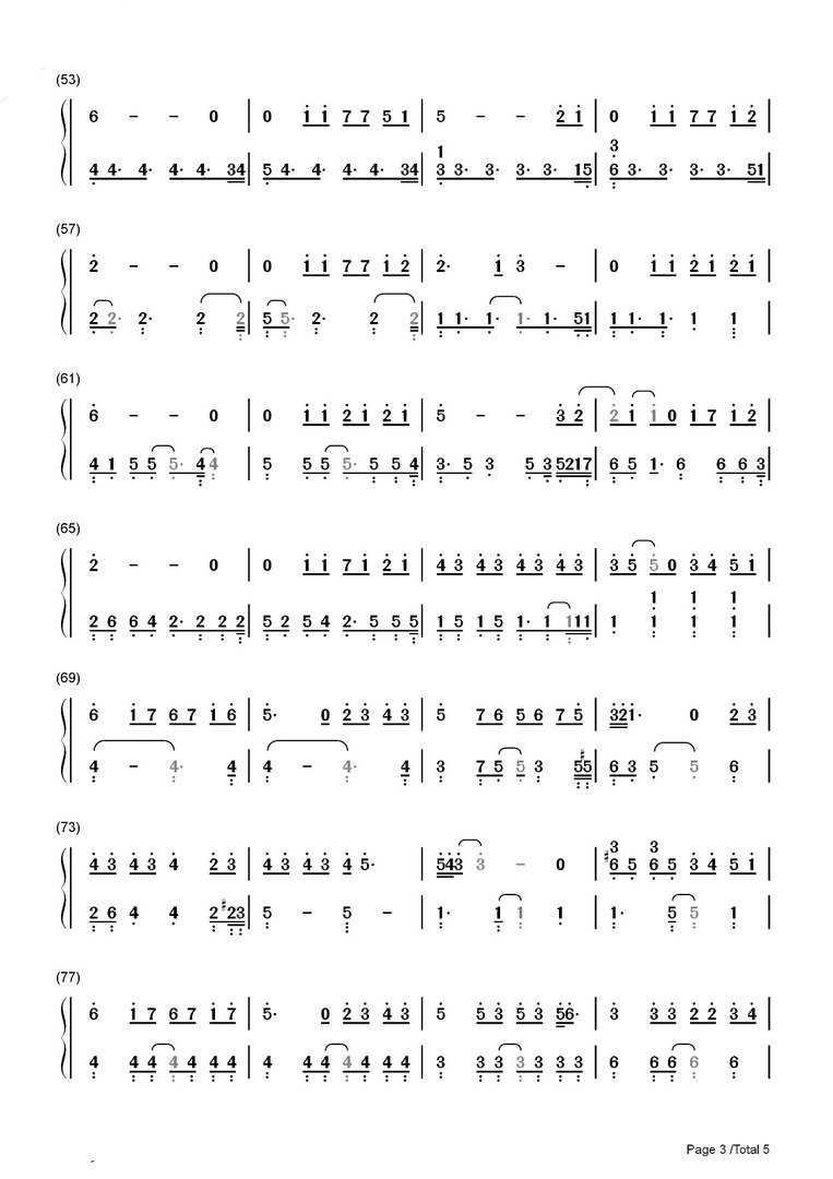 求林俊杰《她说》钢琴简谱…速度!