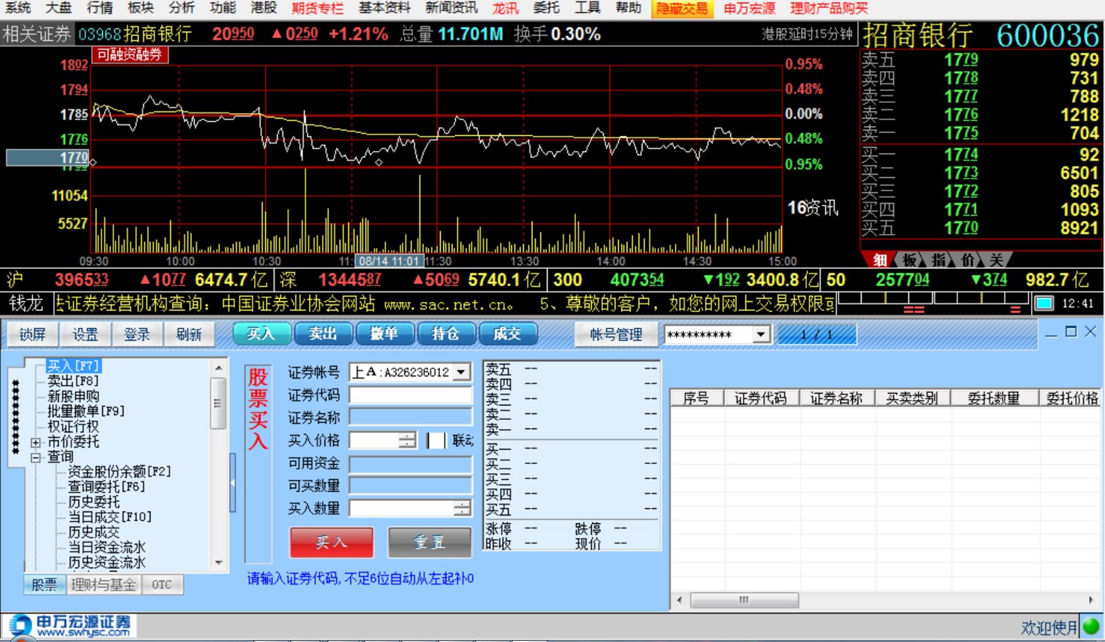 用申银万国神网E通怎样在家交易股票
