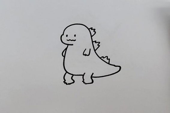如何画哥斯拉