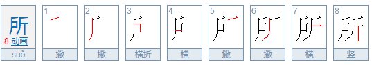 所是什么偏旁