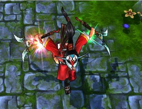 英雄联盟 阿卡丽皮肤 ，鬼武姬，有特效么？