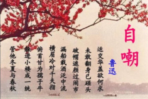 鲁迅自嘲原文及解释