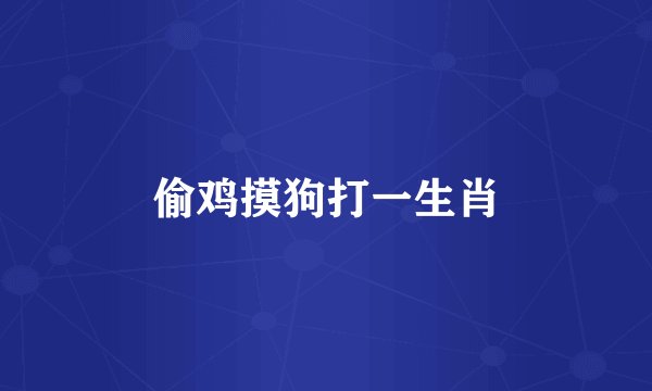 偷鸡摸狗打一生肖