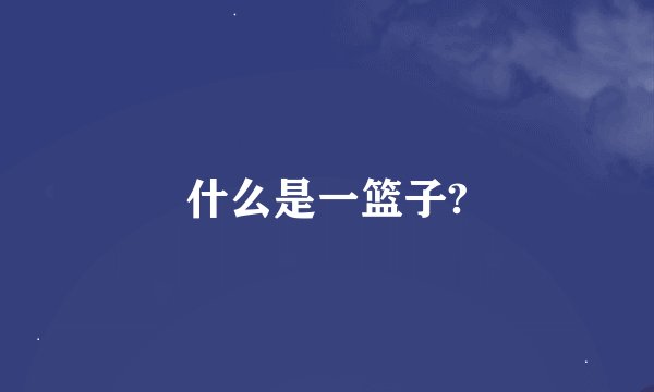 什么是一篮子?