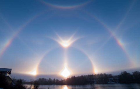 今天的太阳，这是什么现象？