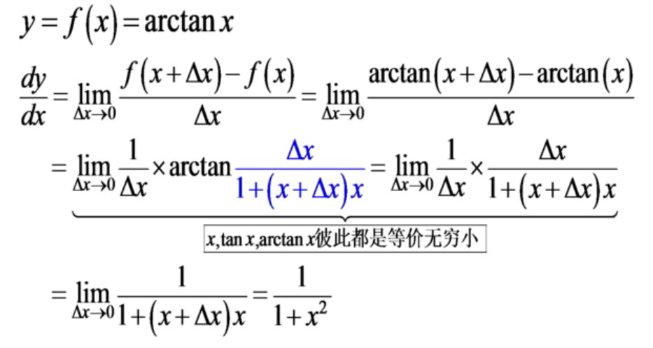 arc三角函数的导数是什么?