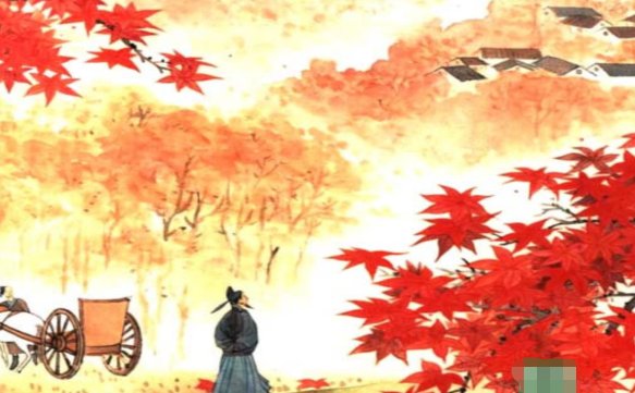 停车坐爱枫林晚，霜叶红于二月花的季节是什么