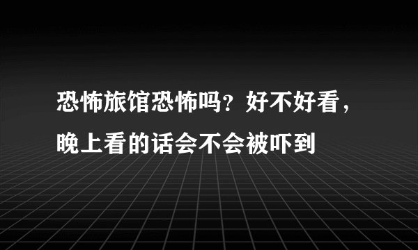 恐怖旅馆恐怖吗？好不好看，晚上看的话会不会被吓到