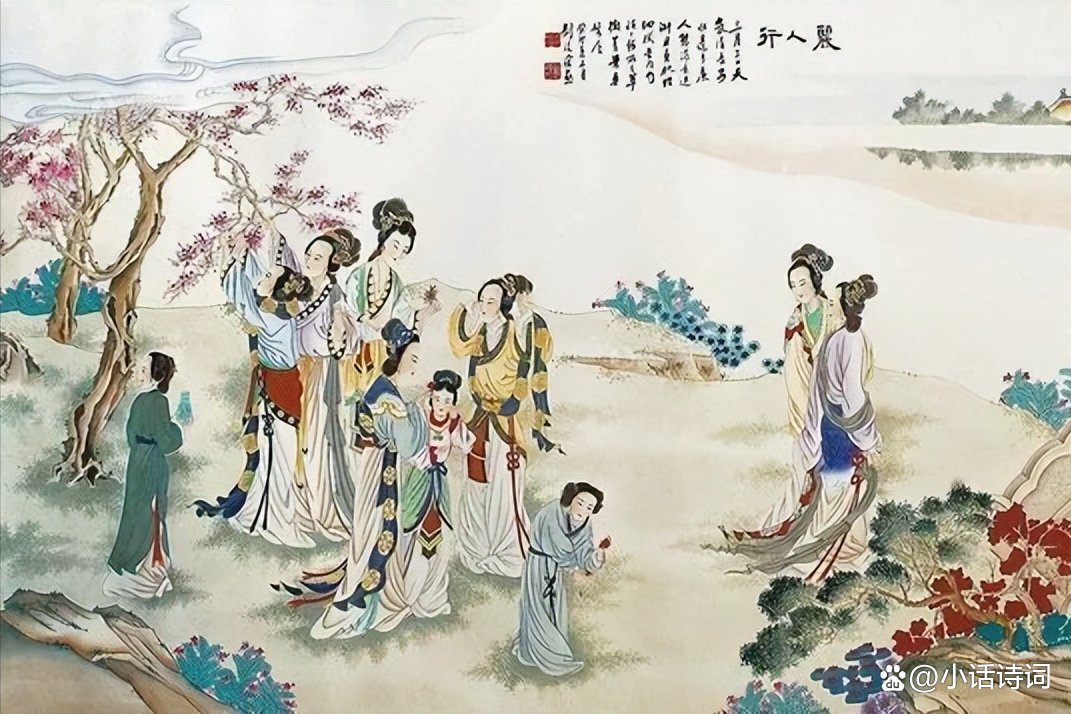 “三月三日气象新，长安水边多丽人”，杜甫这两句诗描绘了怎样的景象？