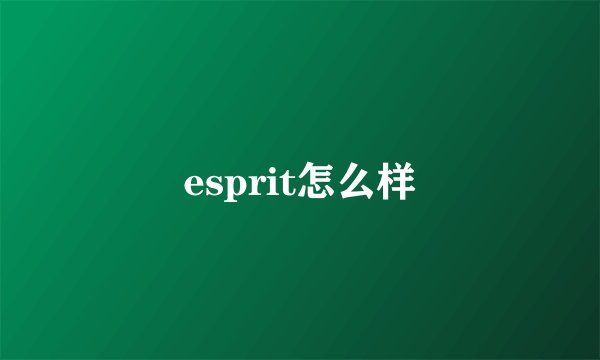 esprit怎么样