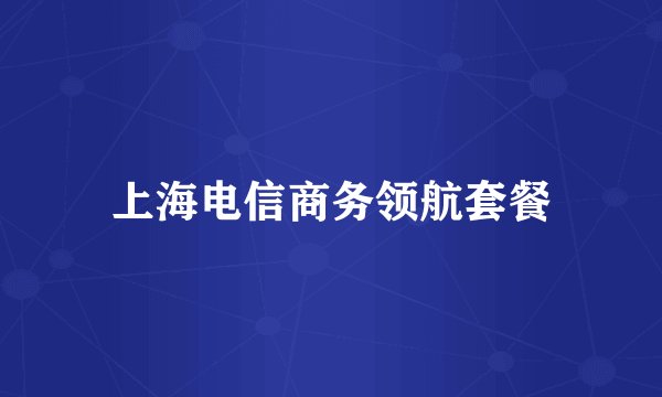上海电信商务领航套餐
