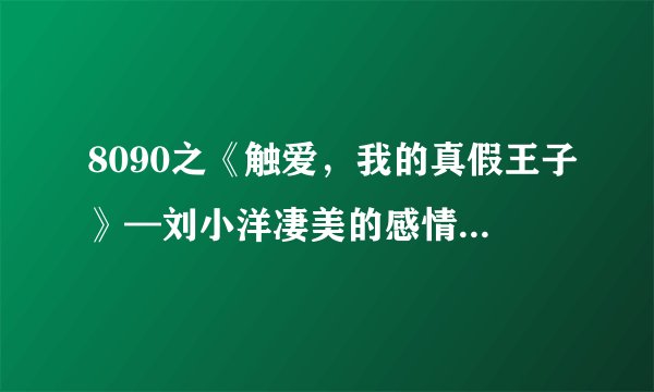 8090之《触爱，我的真假王子》—刘小洋凄美的感情会有好的结果吗？而我的选择是对的吗？