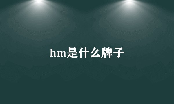 hm是什么牌子