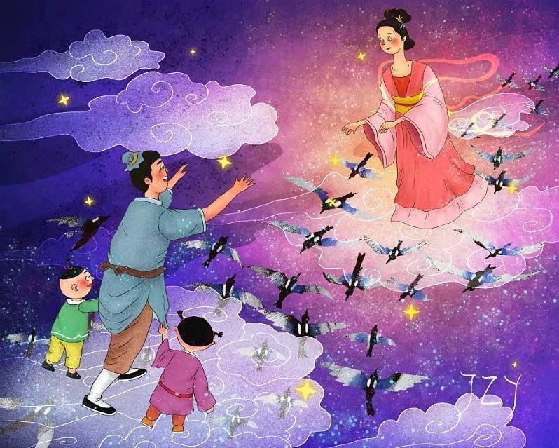 读浪淘沙的诗句让我们联想到中国古代一个有关什么的民间故事？