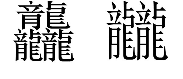 如何读“龘”、“龖”两个字？