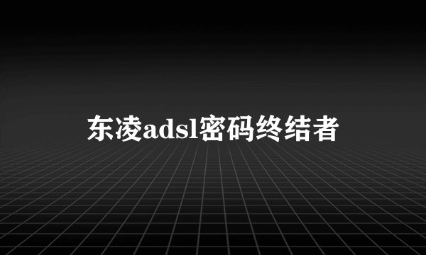 东凌adsl密码终结者