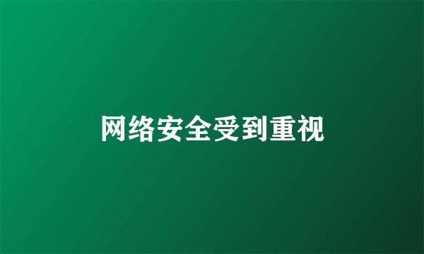 网络安全受到重视