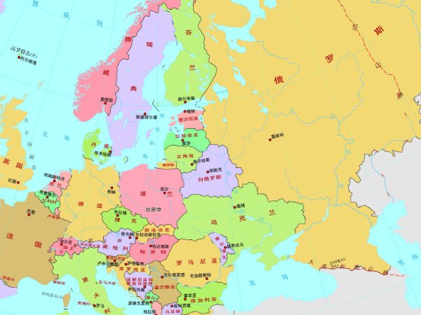欧洲48个国家的名字
