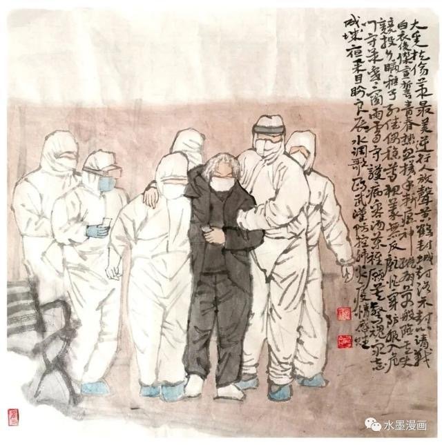 甘肃一美术老师在卷纸上画抗疫连环画，画面有多感人？
