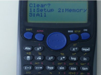 计算器怎么恢复原始状态。？