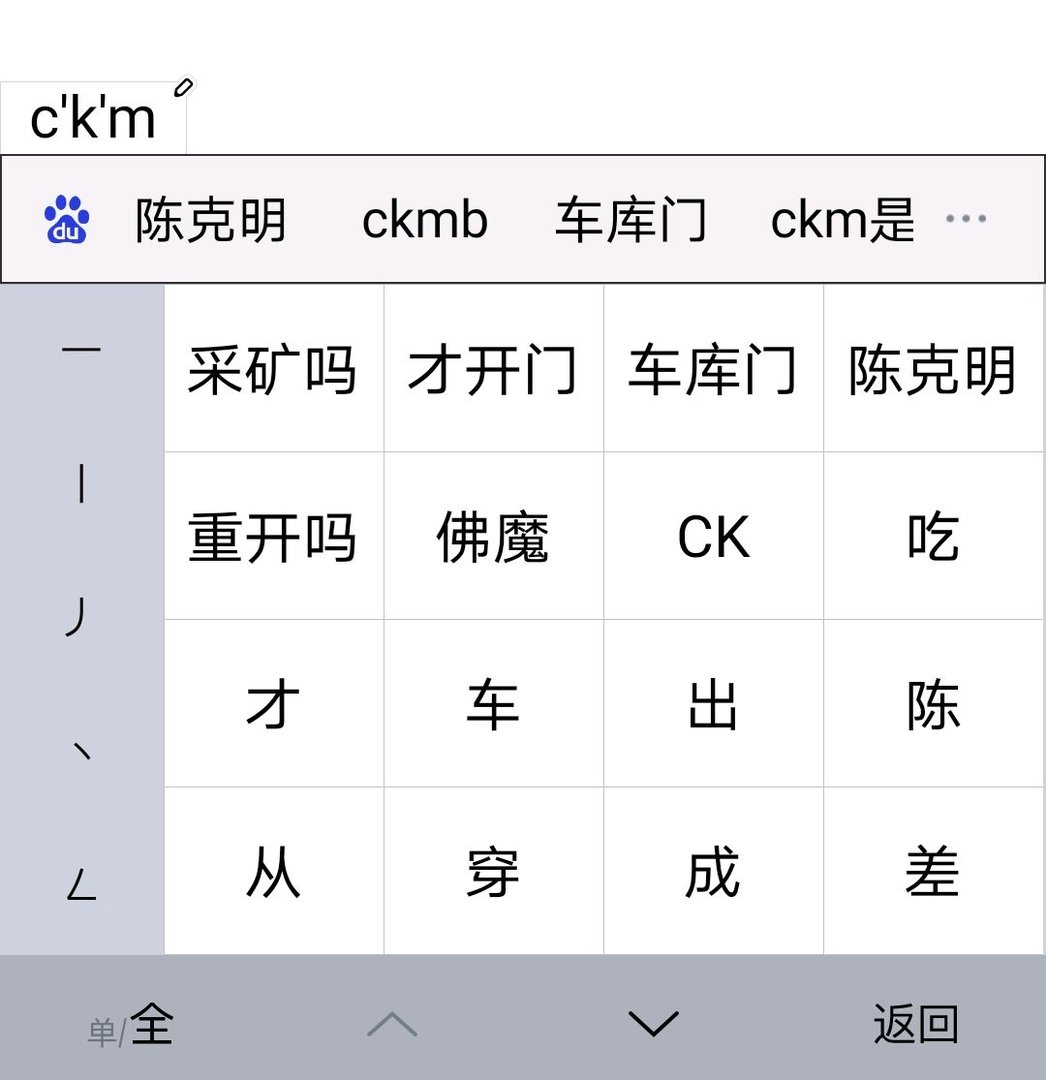 女生手机输入ckm是什么？