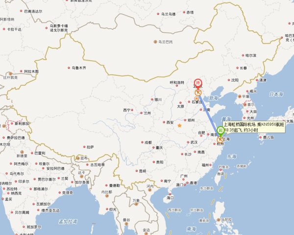 上海在中国的地图上是什么方向